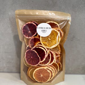 Large Dried Mixed Orange Citrus -Resealable Citrus Bag- 50+ Piece Dehydrated Citrus Wheels -Dried Fruit Garnish -Mixed Orange
