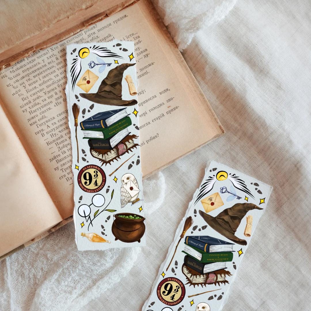 Wizard School Bookmark PNG, Printable Wizard Bookmark, Bookmark SVG ...
