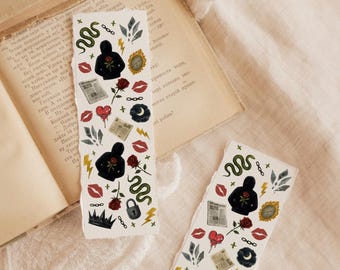 Dark Crown Bookmark PNG, Dark Album Pop Star Muziek Tijden Afdrukbare bladwijzer - Perfect voor leesgrage, acryl- of magnetische bladwijzer