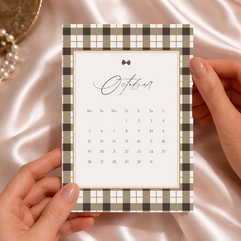 Old Money 2026 Calendar Printable | Minimal Classic Wall &amp; Mini Desk ...