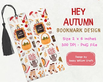 Gezellige esthetische bladwijzerset - Bookish Girl, herfstsfeer, bladwijzer PNG, leesbenodigdheden - zachte neutrale tinten (set van 3)