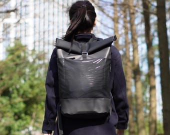 Mochila enrollable para portátil resistente al agua / Para viajes, trabajo y uso diario
