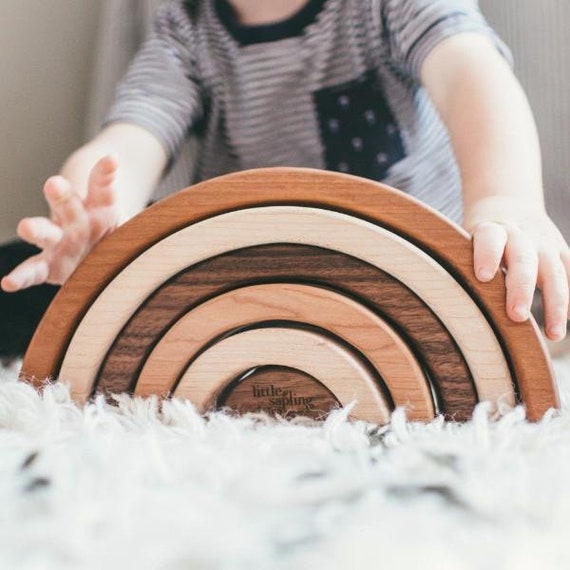 wooden rainbow baby toy