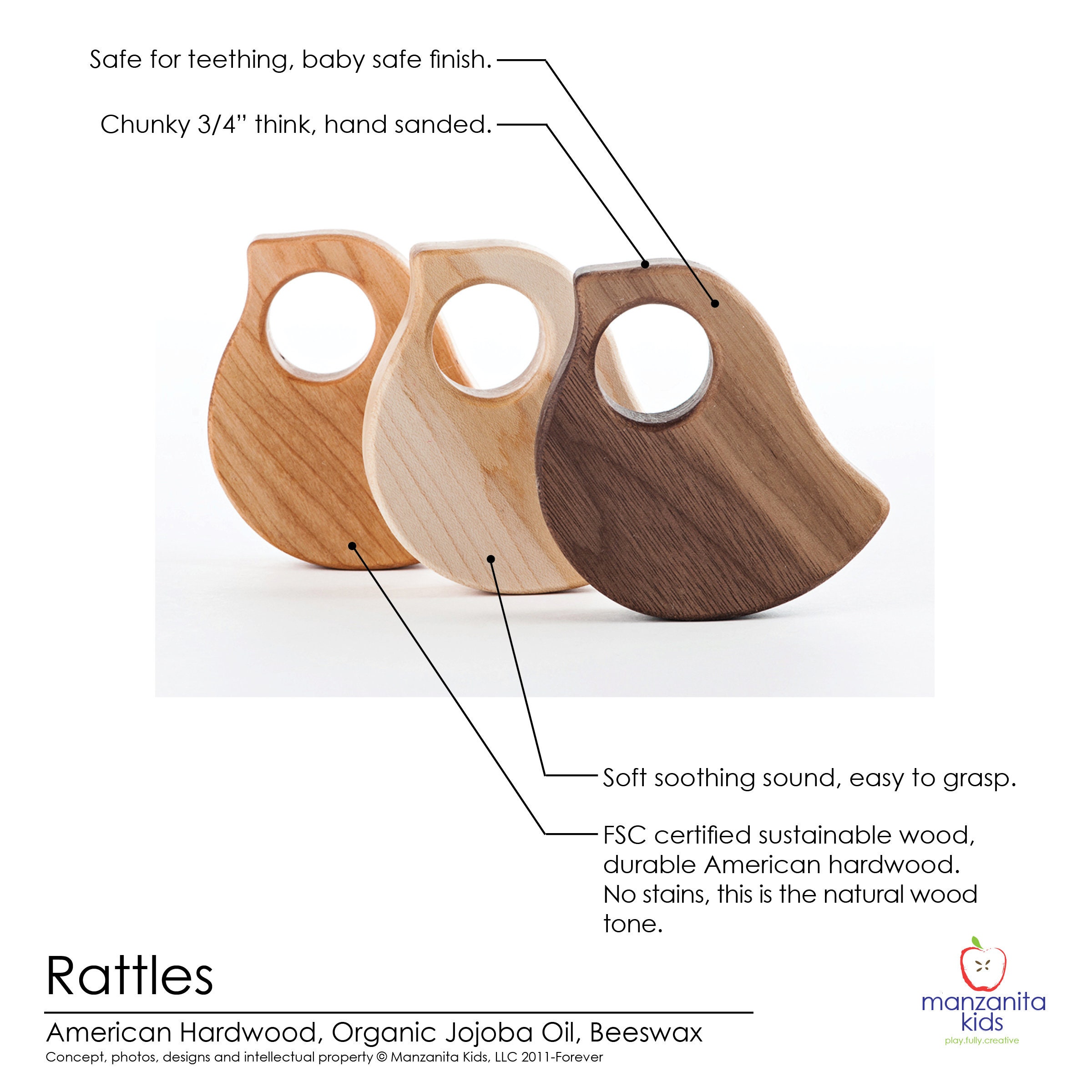 Natural Guitar Rattle Toy // Handmade Organic Guitar Baby Wood Etsy