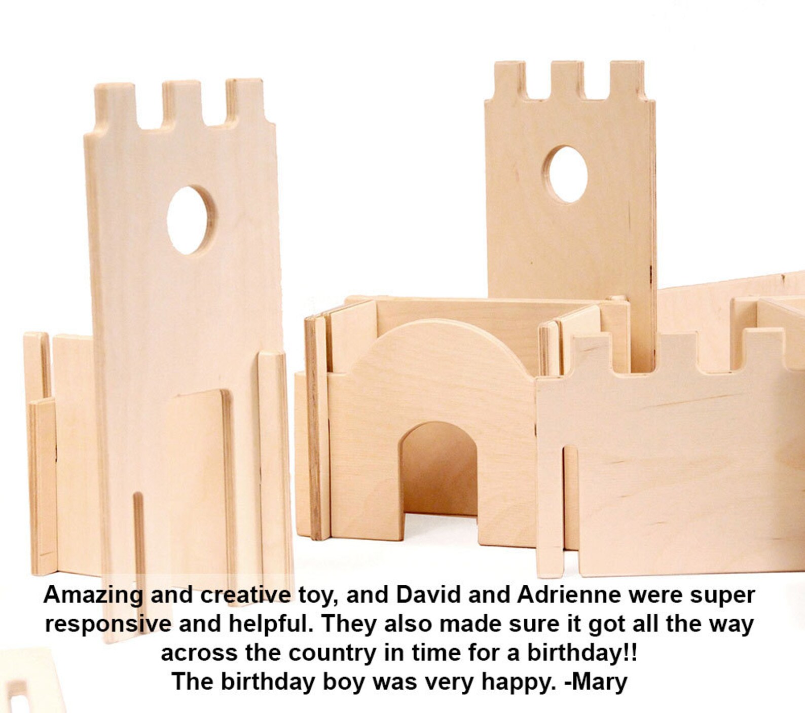 Wood Castle Kit // Natural Toy Castle Open Kids' Etsy