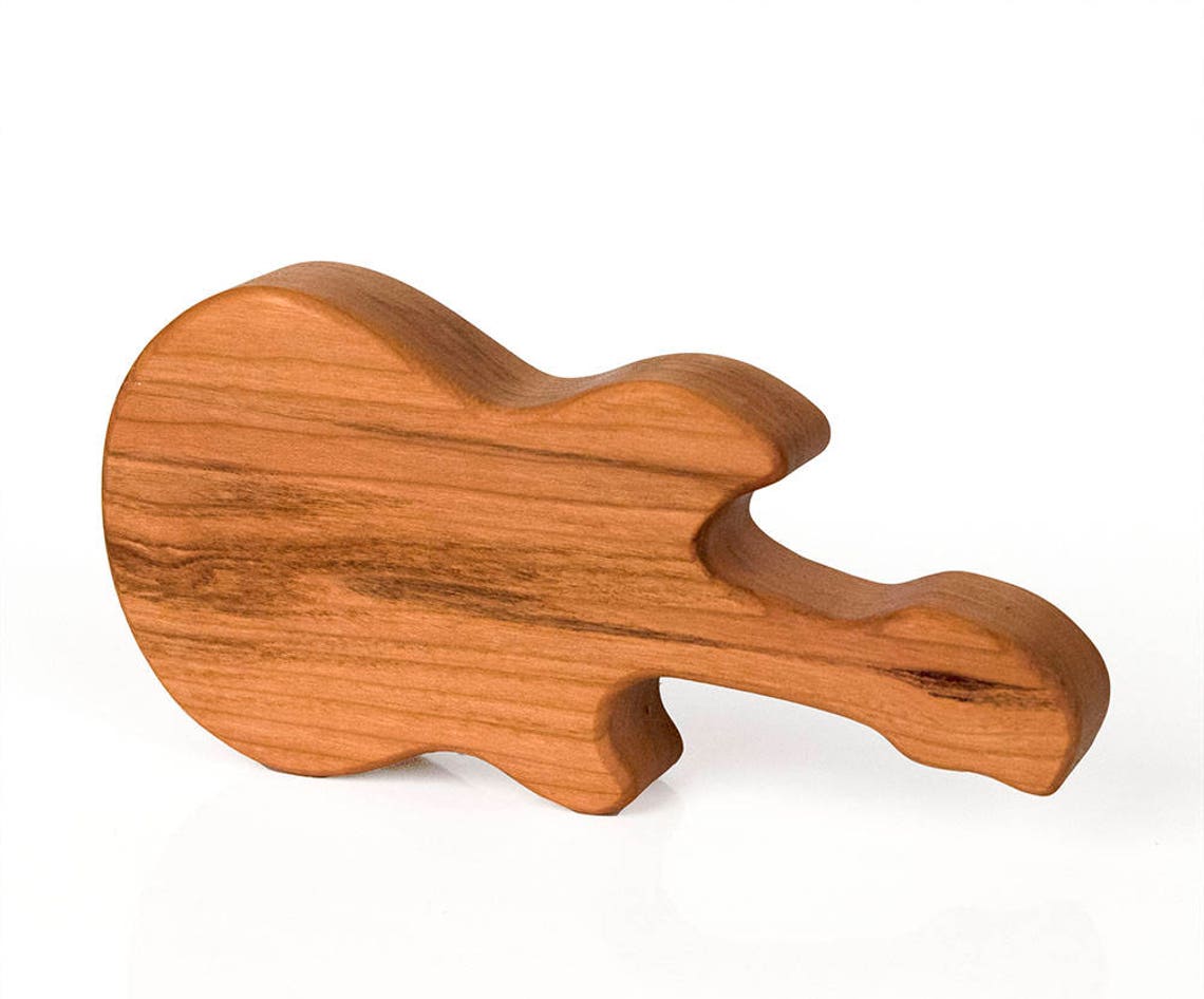 Natural Guitar Rattle Toy // Handmade Organic Guitar Baby Wood Etsy
