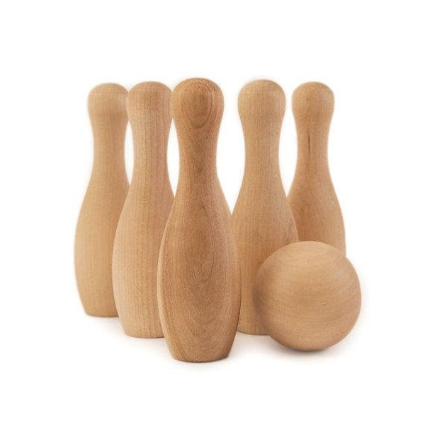 Wooden Bowling Toddler Toy