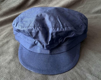 Original 1970s-80s Chinese Navy Blue Liberation Cap | Authentic Vintage  Army Fan Military Hat