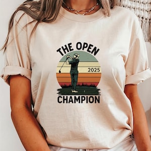 Retro Golf T-Shirt - The Open 2025 Champion
