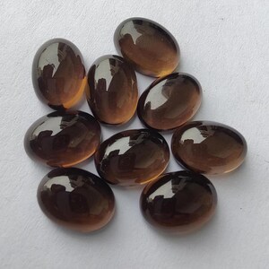 AAA+ Natural Lovely Smoky Quartz Oval Cabochon Gemstone Calibrated Loose Gemstone 3x5mm To 20x30mm Jewelry Making