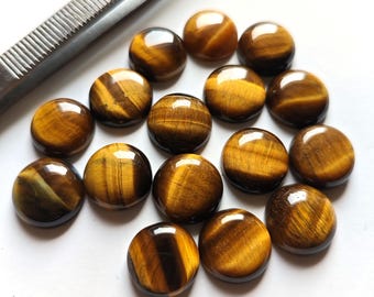 Tiger's Eye Cabochon - Natural Gemstone for Jewelry Making, Healing Crystals