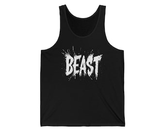 Unisex Jersey Tank Top: Gym Workout Shirt, Casual Fitness Apparel