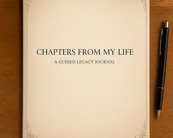 Diario de Legado Guiado: Ideas imprimibles para autobiografías, recuerdos familiares (PDF)