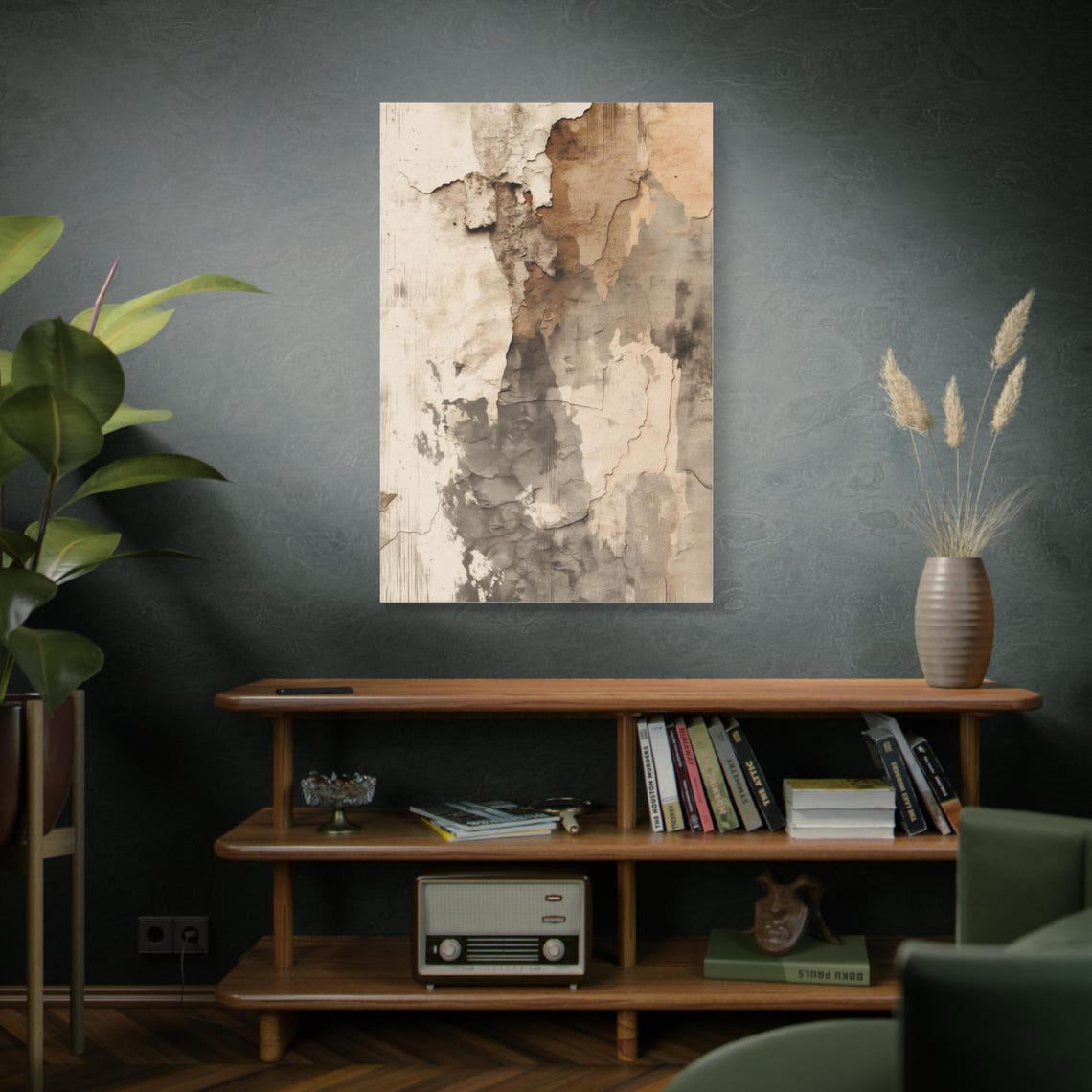 Wabi Sabi Canvas Print: Earthy Abstract Texture, Japandi Zen Art - Etsy