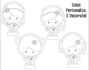 Daisy Girl Scouts Patch Certificate Printable Instant | Etsy
