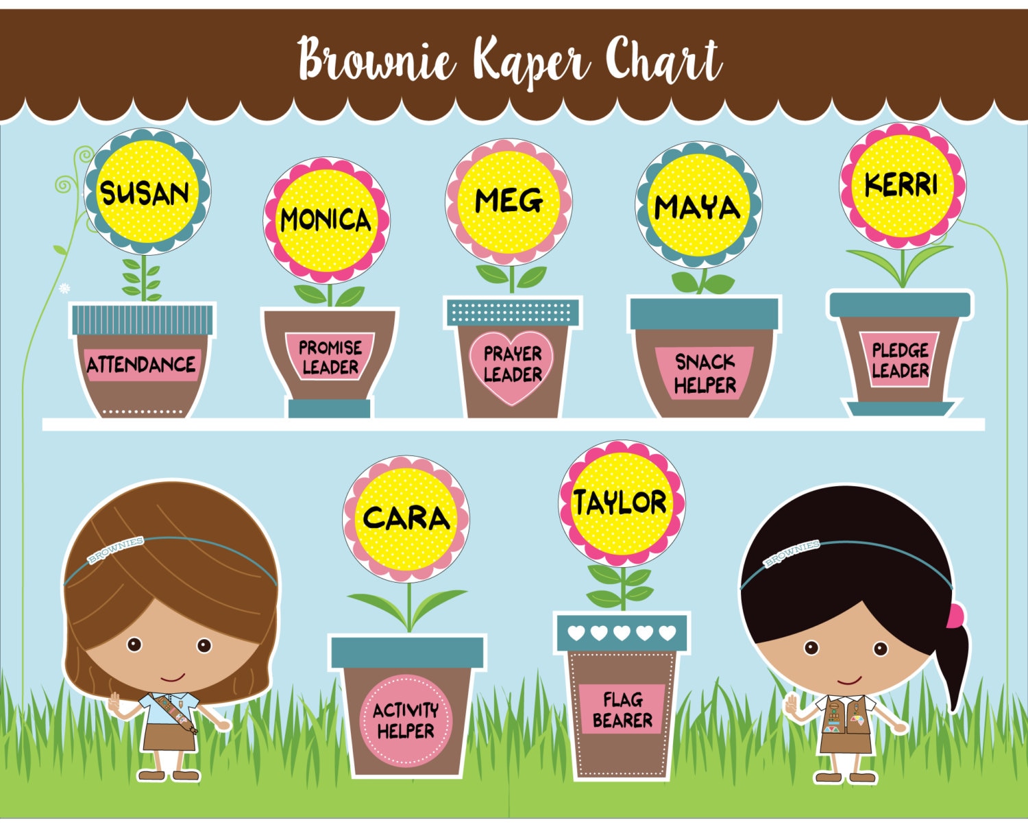 Brownie Girl Scout Printable Instant Download Etsy