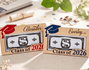 Monedero personalizado para graduación 2026, monedero personalizado para graduados, regalo de graduación de secundaria, regalo de graduación universitaria.