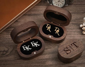 Custom Groomsmen Cufflinks, Personalized Initial Cufflinks for Men, Best Man Gift, Groom Cufflinks, Groomsmen Proposal Gift