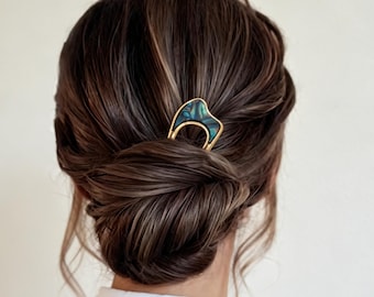 Épingle à chignon faite main, épingle à cheveux en métal minimaliste, épingle en forme de U, épingle à cheveux française, accessoire pour cheveux