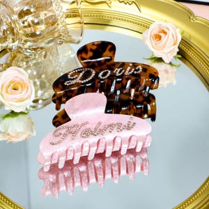 Grampo de cabelo personalizado, grampo de cabelo com nome personalizado, grampo de cabelo com letras, grampo de nome, chá de panela, despedida de solteira, decoração de cabelo, presentes para mulheres