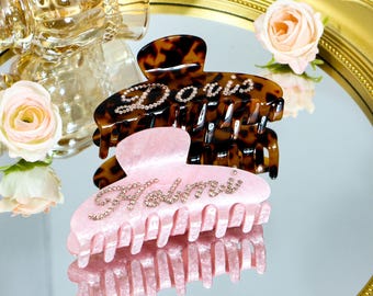 Personalized Hair Claw Clip,Custom Name Hair Clip,Letter Hair Clip,Name Clip, Bridal Shower,Bachelorette Party,Hair Decorete,Gifts For Women