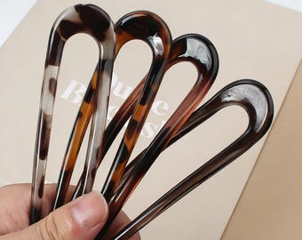 Forcina per capelli francese a forma di U, forcina per capelli minimalista con chignon, elegante fermaglio per capelli a testa rotonda, forcina per capelli vintage per donna, accessorio per capelli raccolti