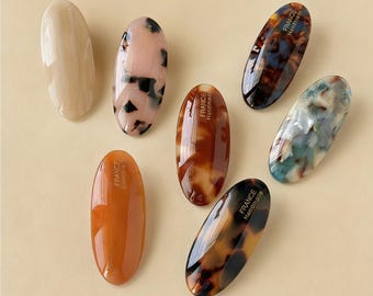 Pares de pinzas para el pelo de tortuga, pinzas francesas antideslizantes, pinzas minimalistas, accesorios para el pelo, pasadores para mujer