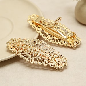 Vintage Gold Barrette - Etsy display picture 2