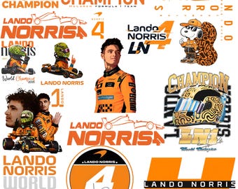 Lando Norris F1 World Champion  PNG, Formula Racing Champion Design, Norris Lover F1 Driver Shirt , Racing Fan Digital Download