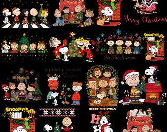 Funny Snoopy Christmas PNG, Peanuts Holiday Cartoon (Digital Download)