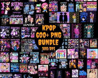 Kpop Demon Hunters PNG Bundle, Girl Dinner Png, Saja Boys Girls Brands Png, Huntrix Fans, Huntrix Clipart bundle, K-pop shirt Sublimatio