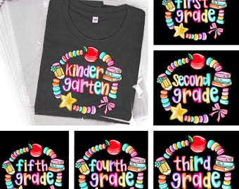 Preppy Back to School PNG Bundle: Checkered & Dalmatian Dots (Digital Download)