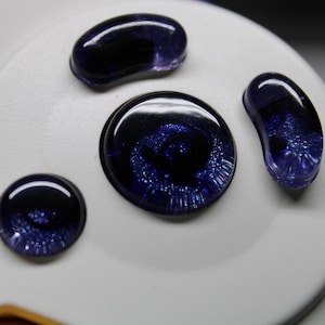 Lilac Abyss Bald Clears Custom Resin GameCube Controller Buttons (READ DESCRIPTION)