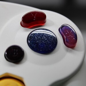 Mystery Set Solids Custom Resin GameCube Controller Buttons (READ DESCRIPTION)