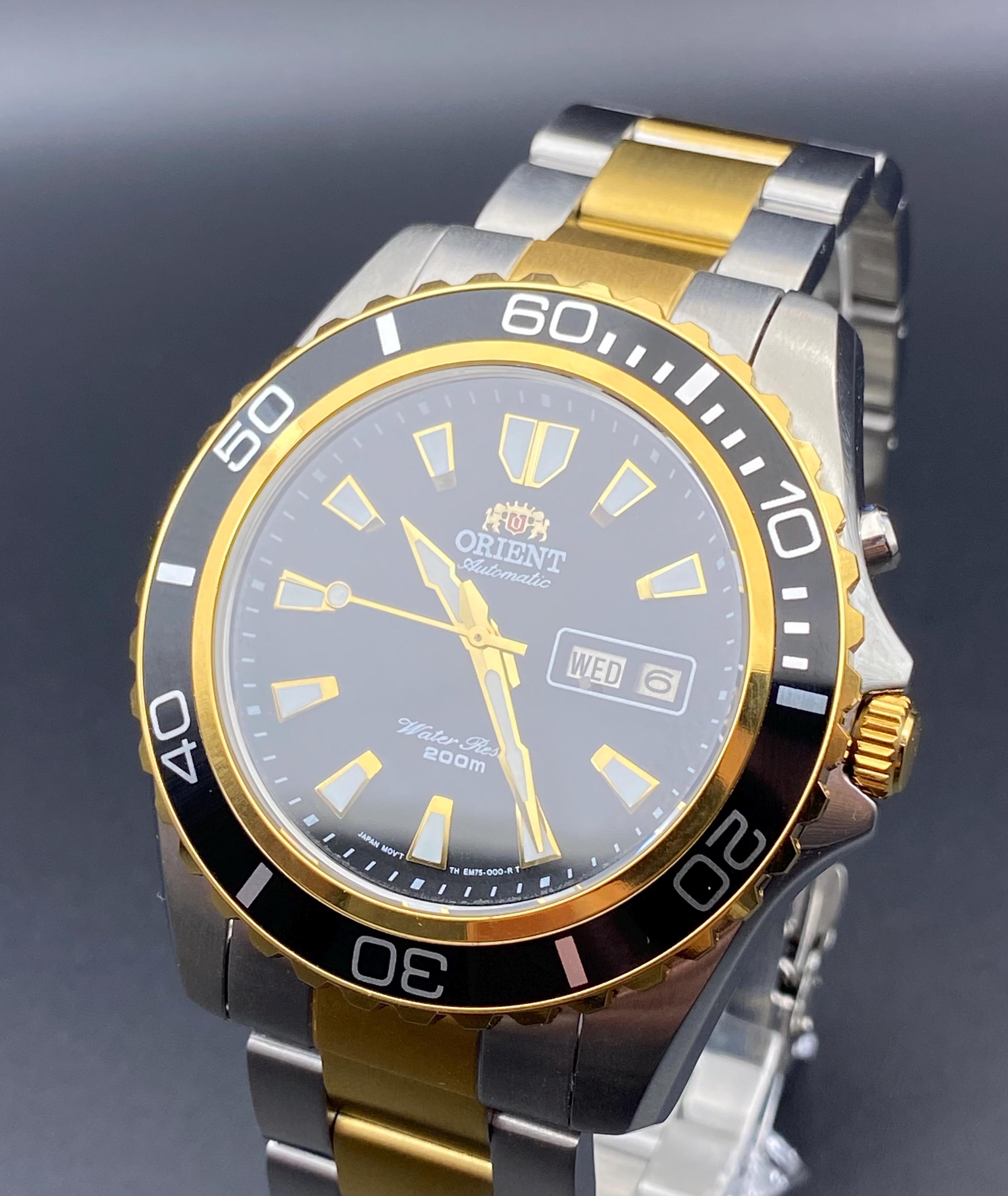 Vintage Orient Mako XL Automatic Diver Watch – Black Dial, Japan