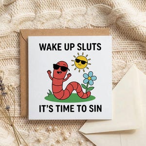 Funny Greeting Card, Sarcastic Adult Humor Card for Friend, Cheeky Birthday Card, Gag Gift for Best Friend, Snarky Novelty Card image 2