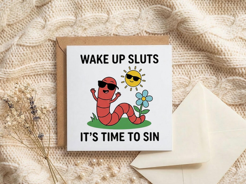 Funny Greeting Card, Sarcastic Adult Humor Card for Friend, Cheeky Birthday Card, Gag Gift for Best Friend, Snarky Novelty Card image 2