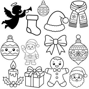 Christmas SVG PNG Bundle, Christmas svg cut files, Merry Christmas, Christmas clipart, Santa svg, Holiday Cut Files for Cricut