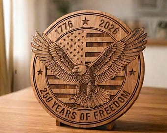 250e anniversaire des États-Unis SVG PNG, fichier de gravure laser patriotique, 1776-2026, conception patriote américain, emblème de l'Amérique 250