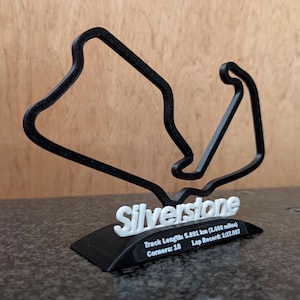 Silverstone Race Track Art Standing Track Ornament Decoration