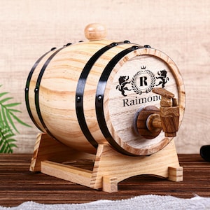 Personalized Engraved Whiskey Barrel 1L 3L,Wood Whiskey Barrel,Customzie Engraved Barrel,Whiskey cask for dad,Bourbon Barrel Customize