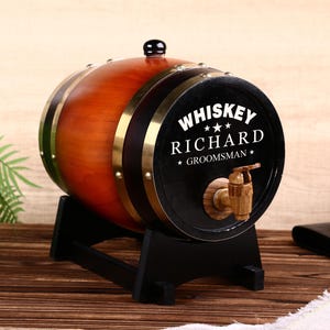 Personalized Engraved Whiskey Barrel 1L 3L,Wood Whiskey Barrel,Customzie Engraved Barrel,Whiskey cask for dad,Bourbon Barrel Customize