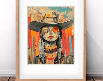 Southwest New Mexico Print - Santa Fe Wall Art Prints - BoHo Wall Prints 8&quot;x10&quot; Art Print For 11&quot;x14&quot; Frame