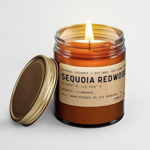 California National Park Scented Soy Cabin Candles - Joshua Tree - Sequoia Redwood - Yosemite