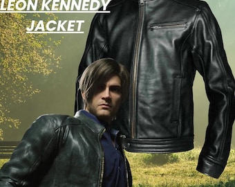 Leon Kennedy Resident Evil Leather Jacket – Cosplay Outfit