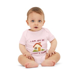 I am joy of daddy&#39;s home , babybody suit, Infant Jersey One Piece, gift for baby, Funny Newborn Baby Gift, daddys hunting buddy,