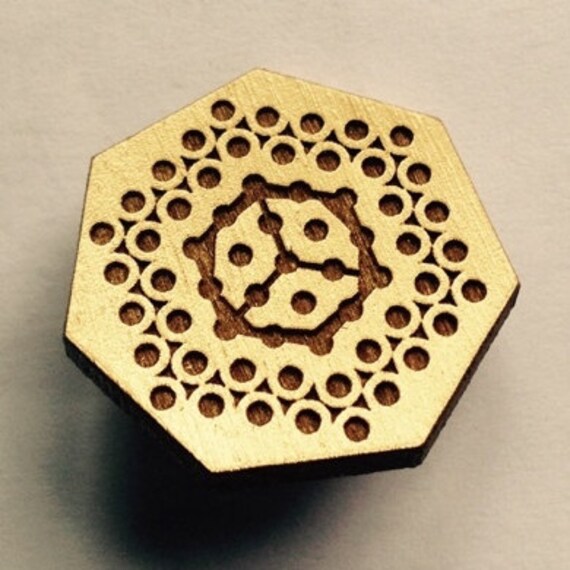 Wooden Pin Crops Lapel Pin