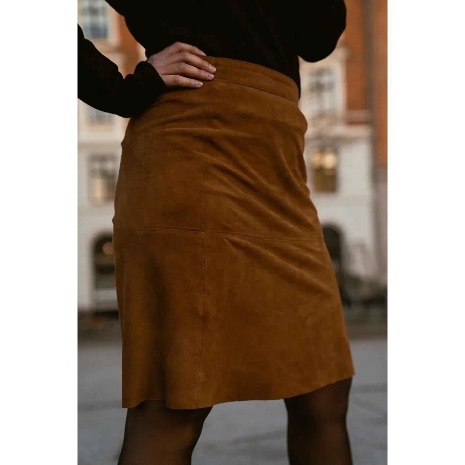 Suede peasant skirt België