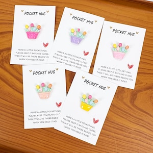 Lucky Bonsai cards | Personalized pocket hug card | Pocket Hug Card | Missing gift | Friendship gift | Little Pocket Hug