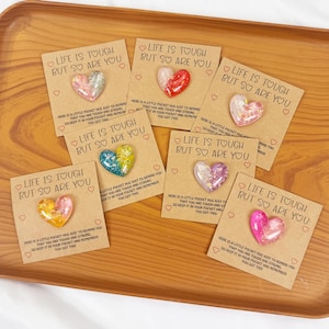 Lucky Gradient Heart-Shaped Energy card,Pocket Hug Card,Missing gift,Friendship gift,Little Pocket Hug